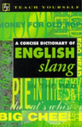Couverture du produit · Concise Dictionary of English Slang