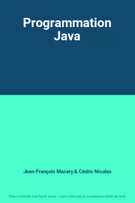 Couverture du produit · Programmation Java