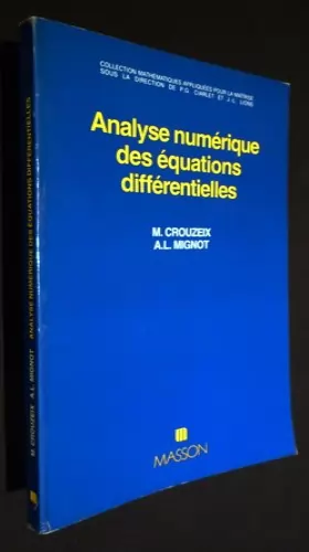 Couverture du produit · Analyse numérique des équations différentielles (Collection Mathématiques appliquées pour la maîtrise)
