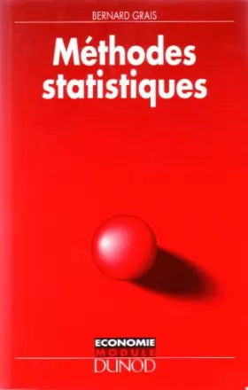 Couverture du produit · Methodes statistiques