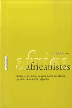 Couverture du produit · Journal des africanistes, N° 82, fascicule 1-2 : Identités