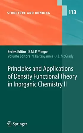 Couverture du produit · Principles and Applications of Density Functional Theory in Inorganic Chemistry II