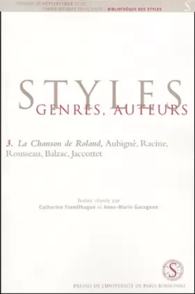 Couverture du produit · La Chanson de Roland, Aubigné, Racine, Rousseau, Balzac, Jacottet