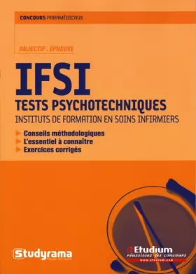 Couverture du produit · Ifsi - Tests Psychotechniques