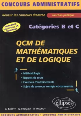 Couverture du produit · QCM et exercices de mathématiques et de logique : Catégories A et B