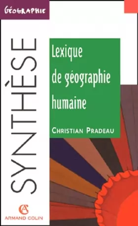 Couverture du produit · Lexique de géographie humaine
