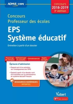 Couverture du produit · Concours professeur des écoles EPS système éducatif entretien à partir dossier