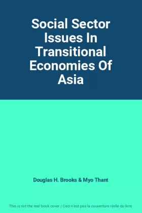 Couverture du produit · Social Sector Issues In Transitional Economies Of Asia