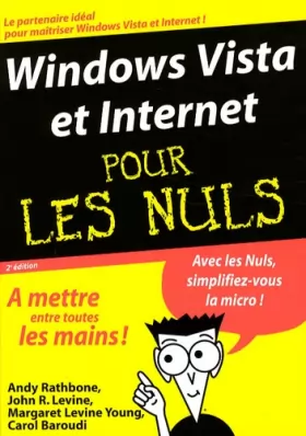 Couverture du produit · Windows Vista et Internet pour les Nuls