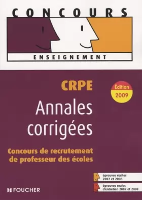 Couverture du produit · CRPE concours de recrutement de professeur des écoles : Annales corrigées (Ancienne Edition)
