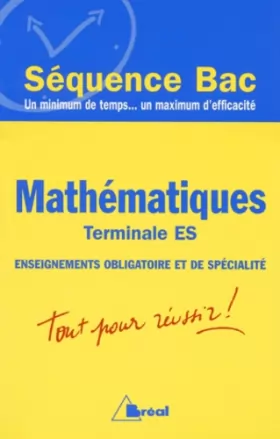 Couverture du produit · Mathématiques Terminale ES