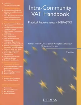 Couverture du produit · Intra-community VAT handbook