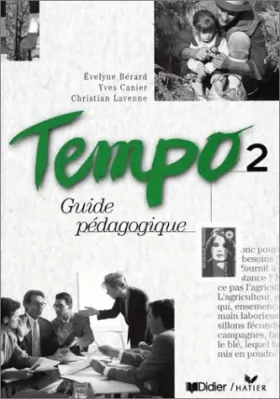 Couverture du produit · Tempo, 2 : Méthode de français (Guide pédagogique)