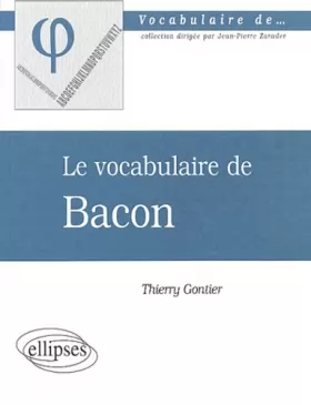 Couverture du produit · Le vocabulaire de Bacon