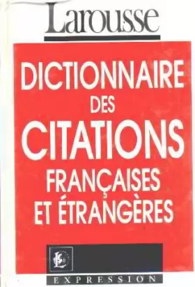 Couverture du produit · Dictionnaire DES Citations
