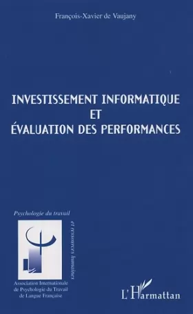 Couverture du produit · Investissement informatique et évaluation des performances