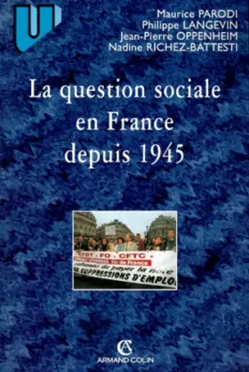 Couverture du produit · La question sociale en France depuis 1945