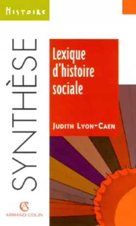 Couverture du produit · Lexique d'histoire sociale