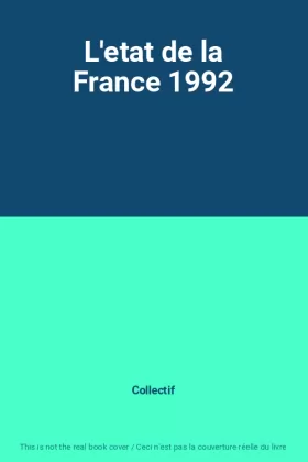Couverture du produit · L'etat de la France 1992