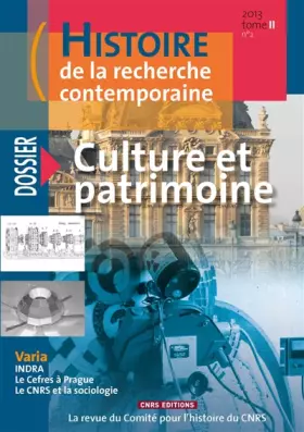 Couverture du produit · Histoire de la recherche contemporaine T2 n°2