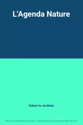 Couverture du produit · L'Agenda Nature