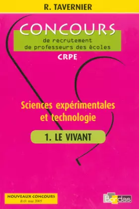 Couverture du produit · SCIENCES EXPERIM TECHNOLOG T01