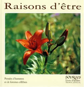 Couverture du produit · Raisons d'être (livre d'heure)