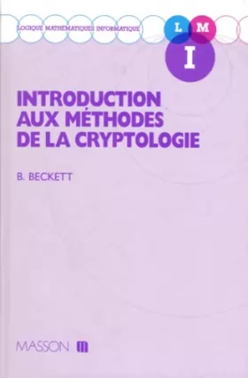Couverture du produit · Introduction aux méthodes de la cryptologie