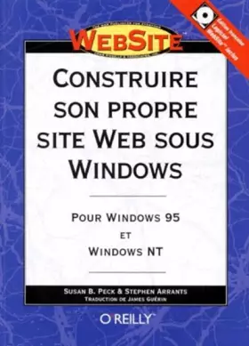 Couverture du produit · Construire son propre site Web sous Windows
