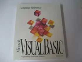 Couverture du produit · Manuel de référence Microsoft Visual Basic, édition applications