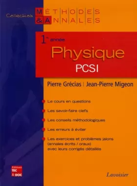 Couverture du produit · Physique 1e année PCSI