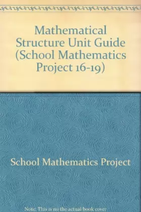 Couverture du produit · Mathematical Structure Unit Guide