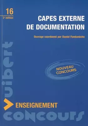 Couverture du produit · CAPES externe de documentation