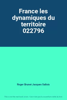 Couverture du produit · France les dynamiques du territoire 022796
