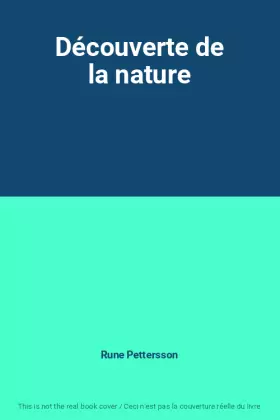 Couverture du produit · Découverte de la nature