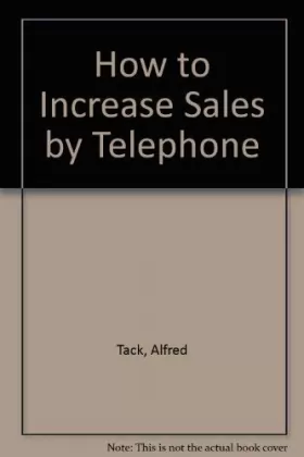 Couverture du produit · How to Increase Sales by Telephone