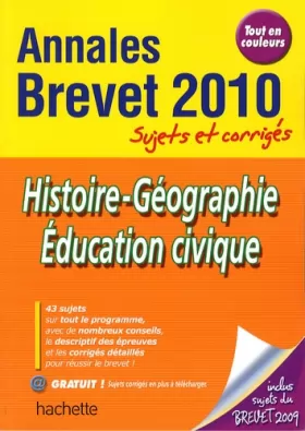 Couverture du produit · Histoire-Géographie Education civique 2010