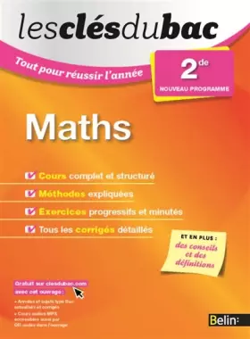 Couverture du produit · Les Clés du Bac - Tout pour réussir l'année - Maths 2de