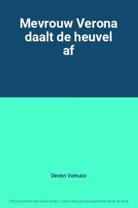 Couverture du produit · Mevrouw Verona daalt de heuvel af