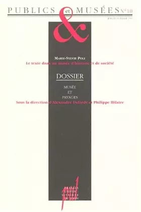 Couverture du produit · Publics et musées, revue numéro 10