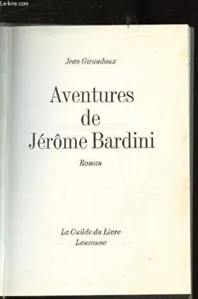 Couverture du produit · AVENTURES DE JEROME BARDINI.