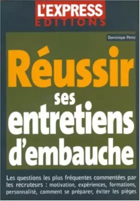 Couverture du produit · Réussir ses entretiens d'embauche