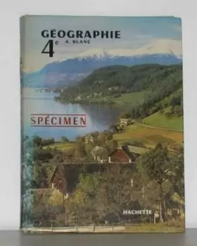 Couverture du produit · Géographie 4e (specimen)