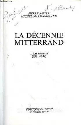 Couverture du produit · La décennie Mitterrand, tome 2 : Les épreuves, 1984-1988