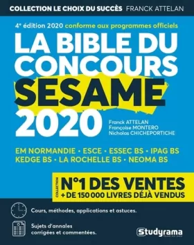 Couverture du produit · La bible du concours SESAME 2020
