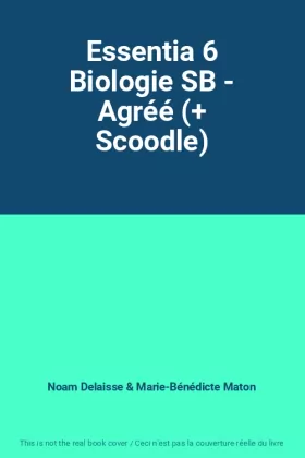 Couverture du produit · Essentia 6 Biologie SB - Agréé (+ Scoodle)