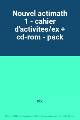 Couverture du produit · Nouvel actimath 1 - cahier d'activites/ex + cd-rom - pack