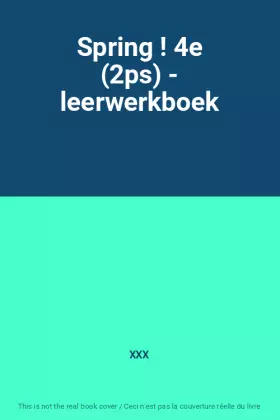 Couverture du produit · Spring ! 4e (2ps) - leerwerkboek