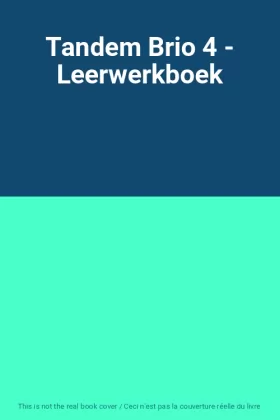 Couverture du produit · Tandem Brio 4 - Leerwerkboek