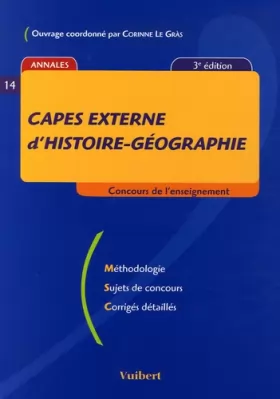 Couverture du produit · CAPES externe d'histoire-géographie